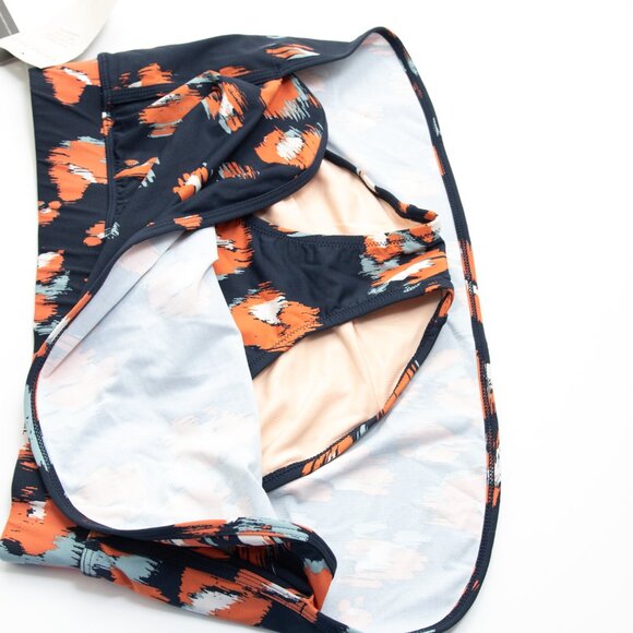 Garnet Hill Tankini Set Bathing Suit 2 Piece Swimwear Racerback Top Blue 4 New - Picture 5 of 11